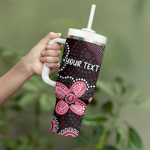 Honoring 50 Years of NAIDOC 2025 Personalised Tumbler With Handle Pink Power
