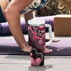Honoring 50 Years of NAIDOC 2025 Personalised Tumbler With Handle Pink Power