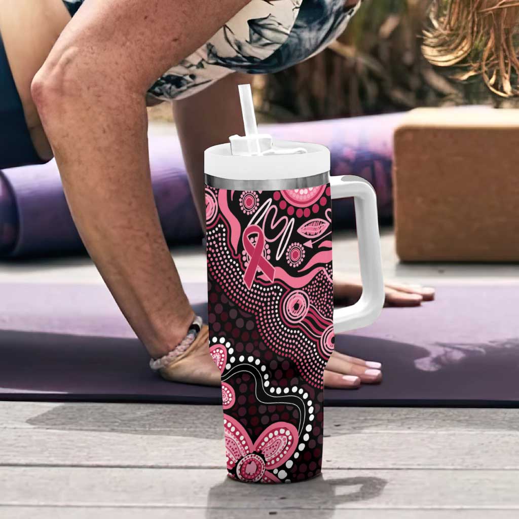 Honoring 50 Years of NAIDOC 2025 Personalised Tumbler With Handle Pink Power