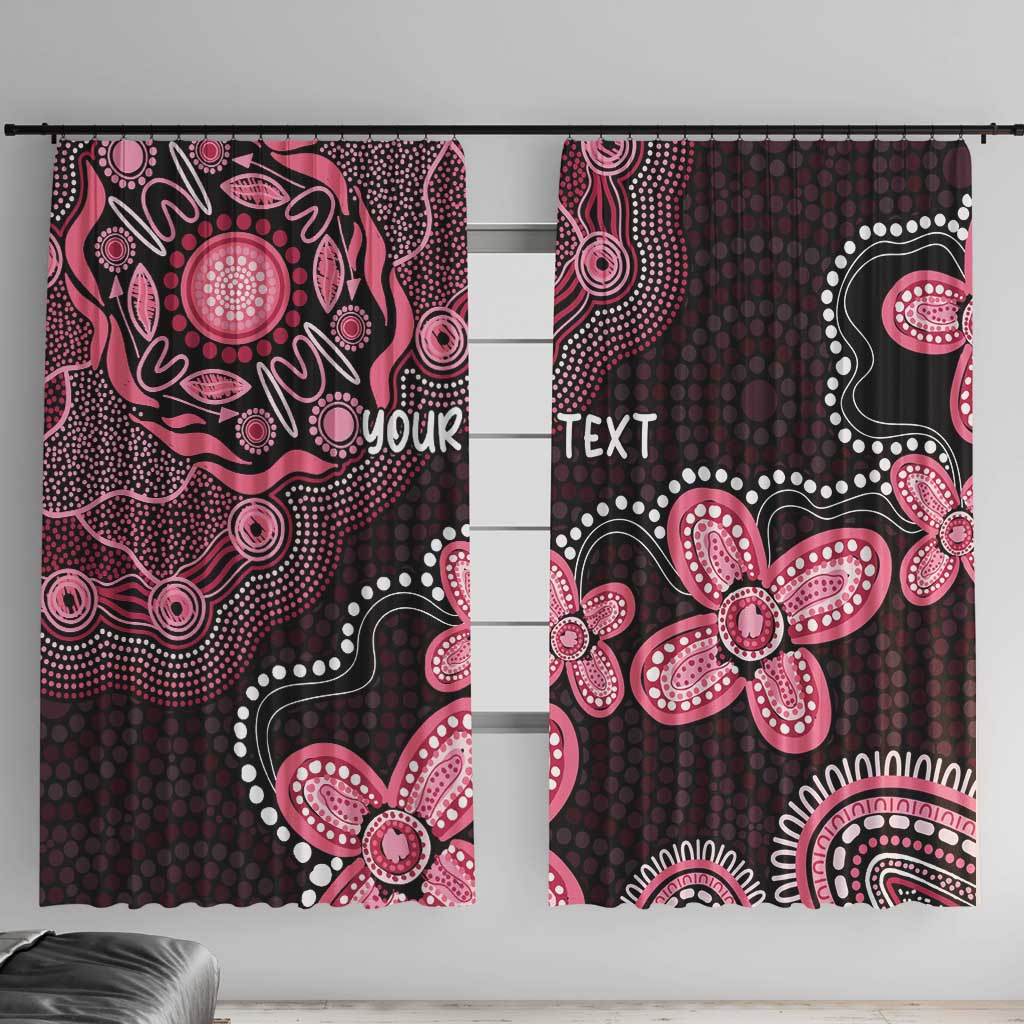 Honoring 50 Years of NAIDOC 2025 Personalised Window Curtain Pink Power