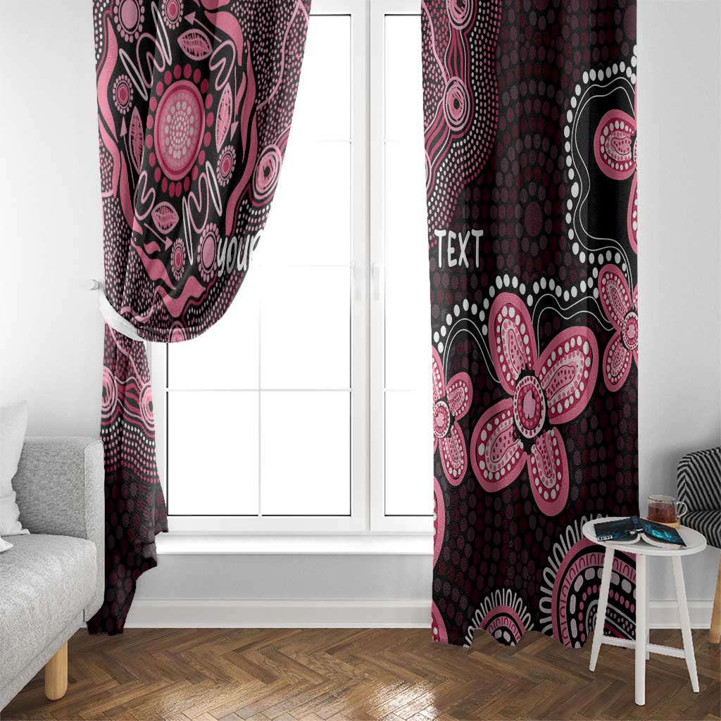 Honoring 50 Years of NAIDOC 2025 Personalised Window Curtain Pink Power