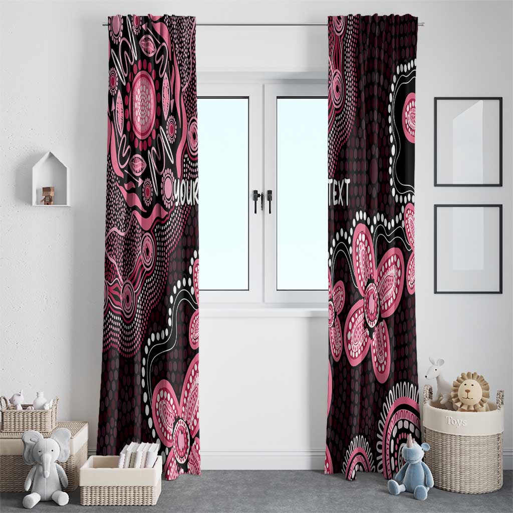 Honoring 50 Years of NAIDOC 2025 Personalised Window Curtain Pink Power