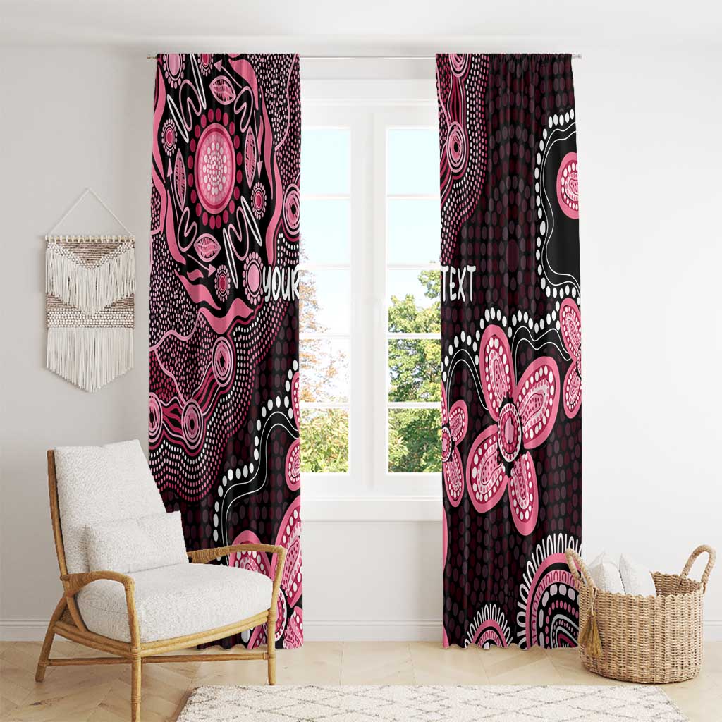 Honoring 50 Years of NAIDOC 2025 Personalised Window Curtain Pink Power