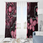 Honoring 50 Years of NAIDOC 2025 Personalised Window Curtain Pink Power