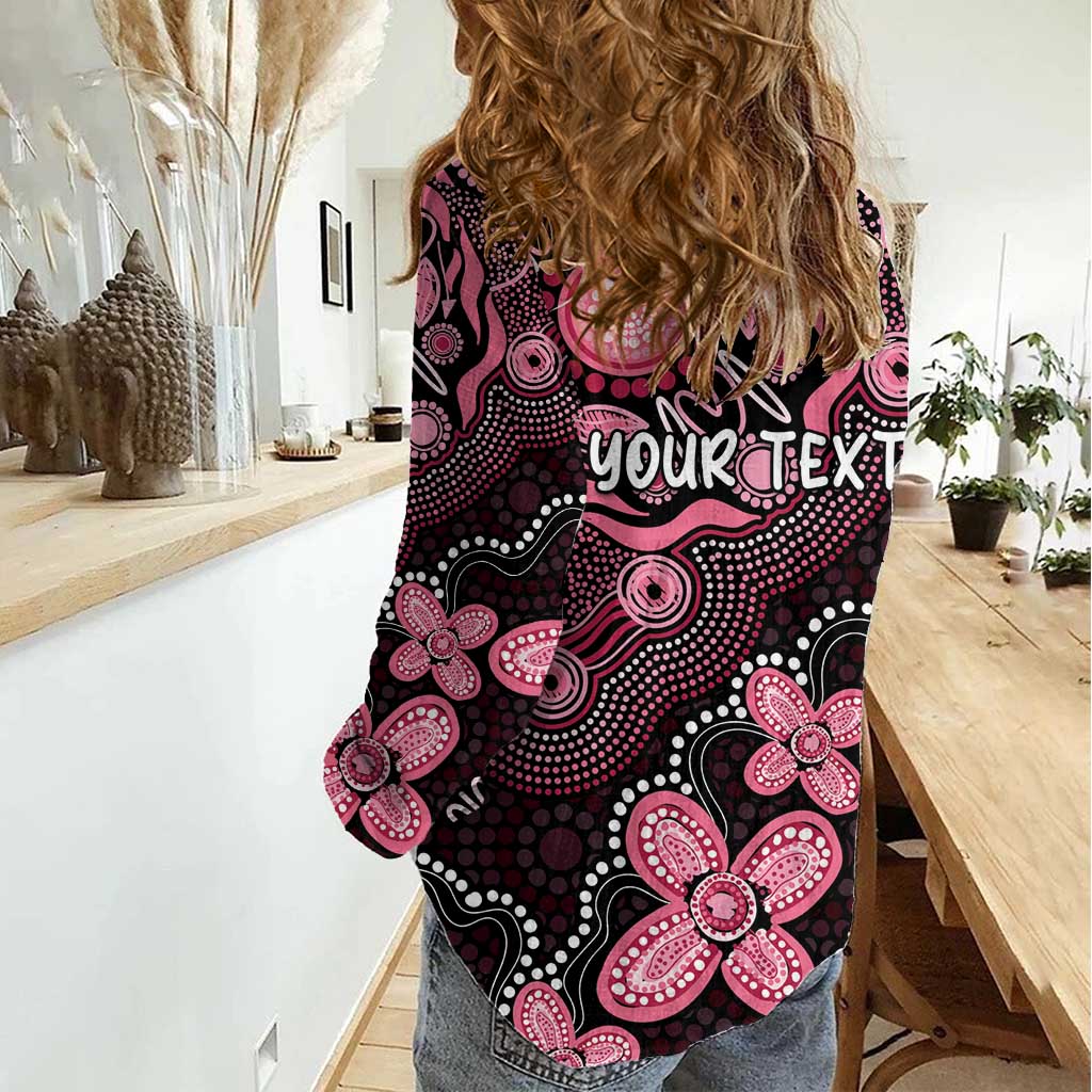 Honoring 50 Years of NAIDOC 2025 Personalised Women Casual Shirt Pink Power