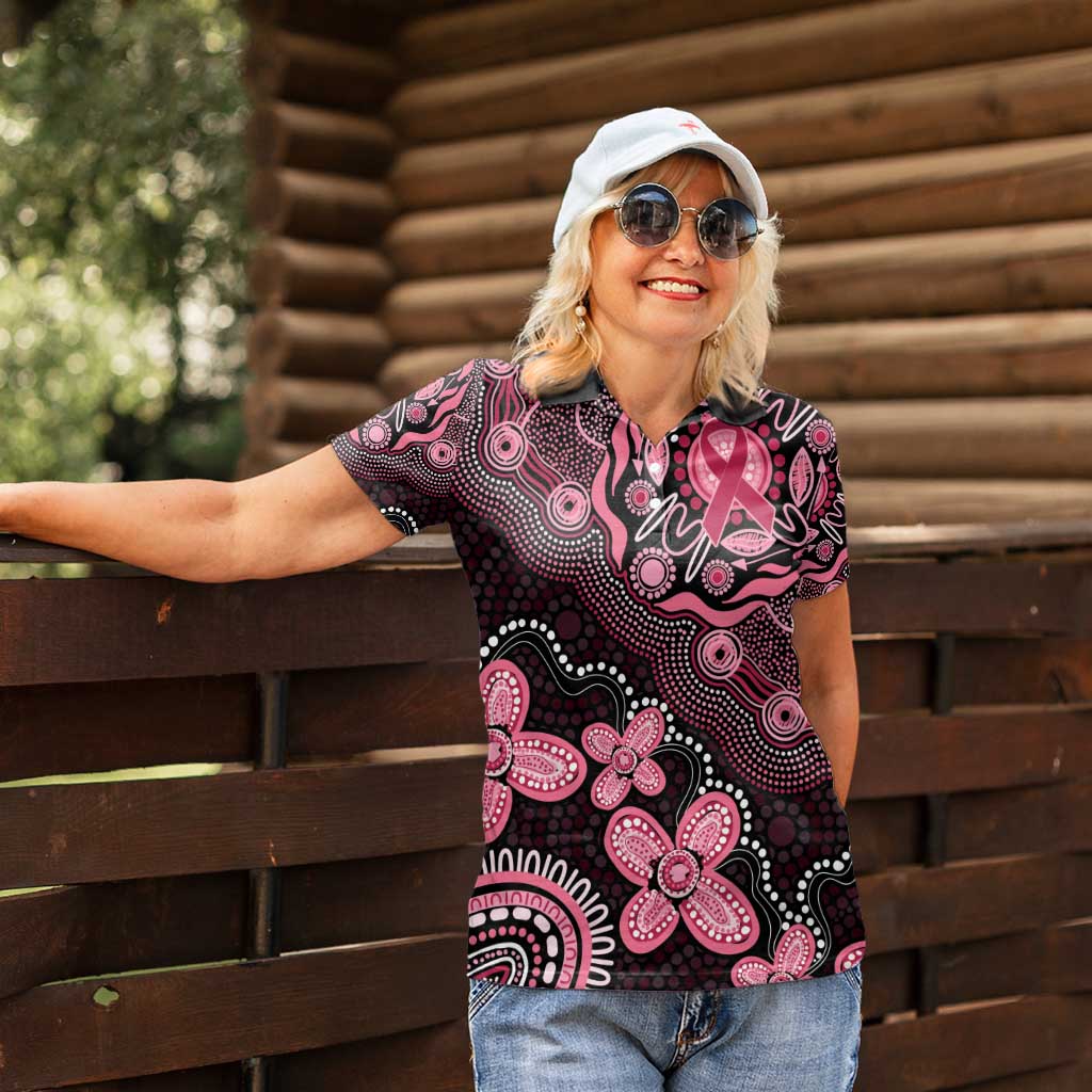 Honoring 50 Years of NAIDOC 2025 Personalised Women Polo Shirt Pink Power