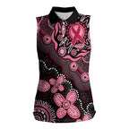 Honoring 50 Years of NAIDOC 2025 Personalised Women Sleeveless Polo Shirt Pink Power