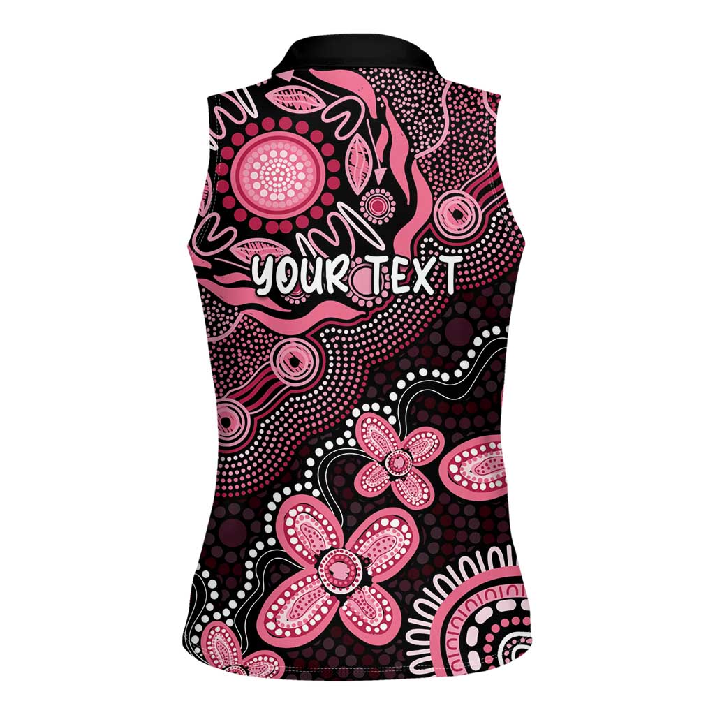 Honoring 50 Years of NAIDOC 2025 Personalised Women Sleeveless Polo Shirt Pink Power