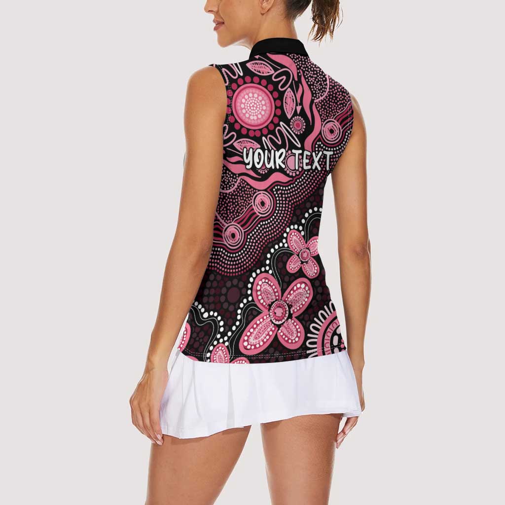 Honoring 50 Years of NAIDOC 2025 Personalised Women Sleeveless Polo Shirt Pink Power
