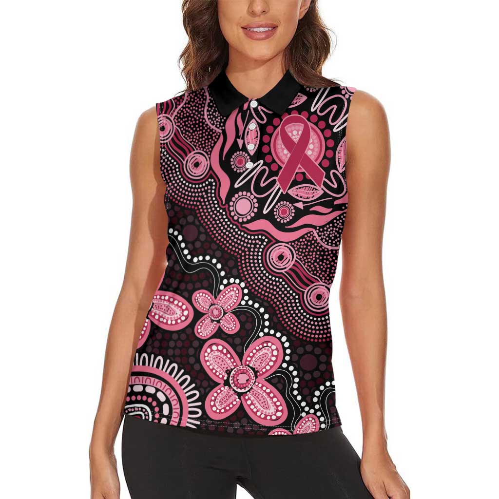 Honoring 50 Years of NAIDOC 2025 Personalised Women Sleeveless Polo Shirt Pink Power