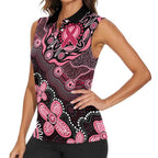 Honoring 50 Years of NAIDOC 2025 Personalised Women Sleeveless Polo Shirt Pink Power