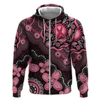 Honoring 50 Years of NAIDOC 2025 Personalised Zip Hoodie Pink Power