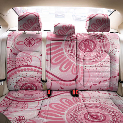 NAIDOC Week 2025 Indigenous Back Car Seat Cover Breast Cancer Pink Ribbon