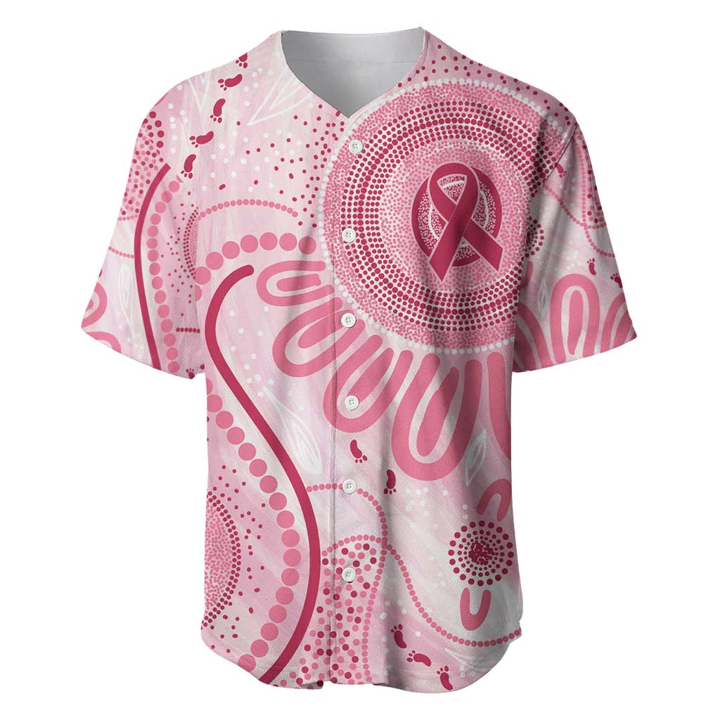 NAIDOC Week 2025 Indigenous Baseball Jersey Breast Cancer Pink Ribbon