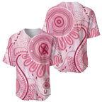 NAIDOC Week 2025 Indigenous Baseball Jersey Breast Cancer Pink Ribbon