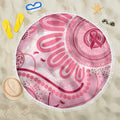 NAIDOC Week 2025 Indigenous Beach Blanket Breast Cancer Pink Ribbon