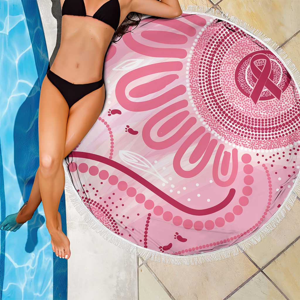NAIDOC Week 2025 Indigenous Beach Blanket Breast Cancer Pink Ribbon