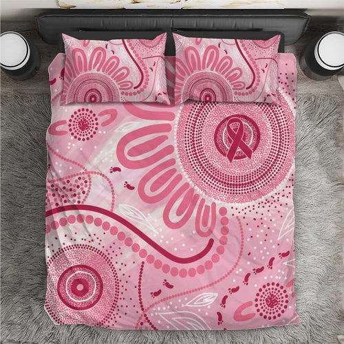 NAIDOC Week 2025 Indigenous Bedding Set Breast Cancer Pink Ribbon
