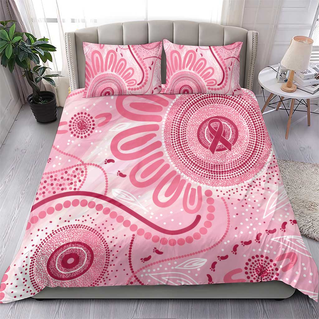 NAIDOC Week 2025 Indigenous Bedding Set Breast Cancer Pink Ribbon