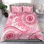 NAIDOC Week 2025 Indigenous Bedding Set Breast Cancer Pink Ribbon