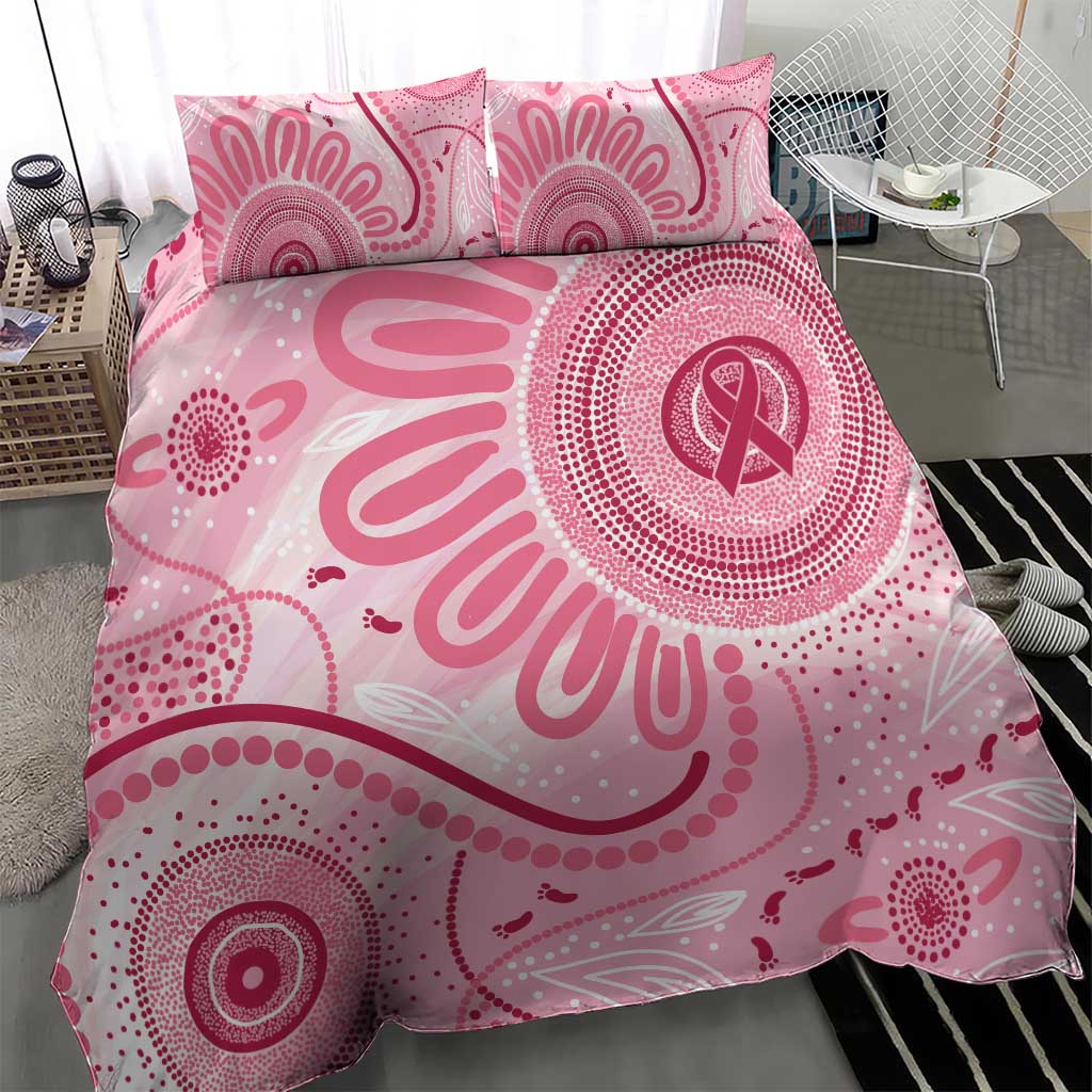 NAIDOC Week 2025 Indigenous Bedding Set Breast Cancer Pink Ribbon