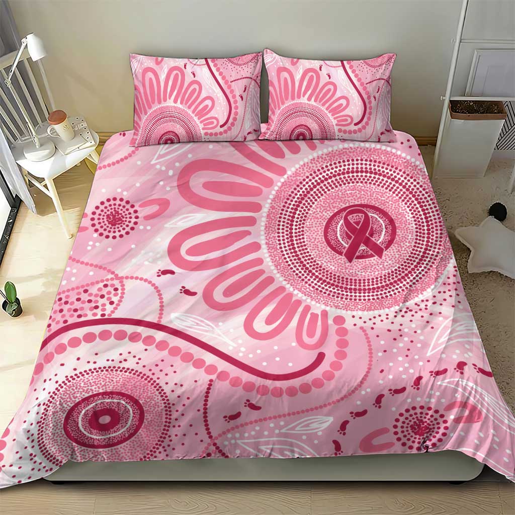 NAIDOC Week 2025 Indigenous Bedding Set Breast Cancer Pink Ribbon
