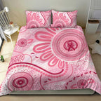 NAIDOC Week 2025 Indigenous Bedding Set Breast Cancer Pink Ribbon