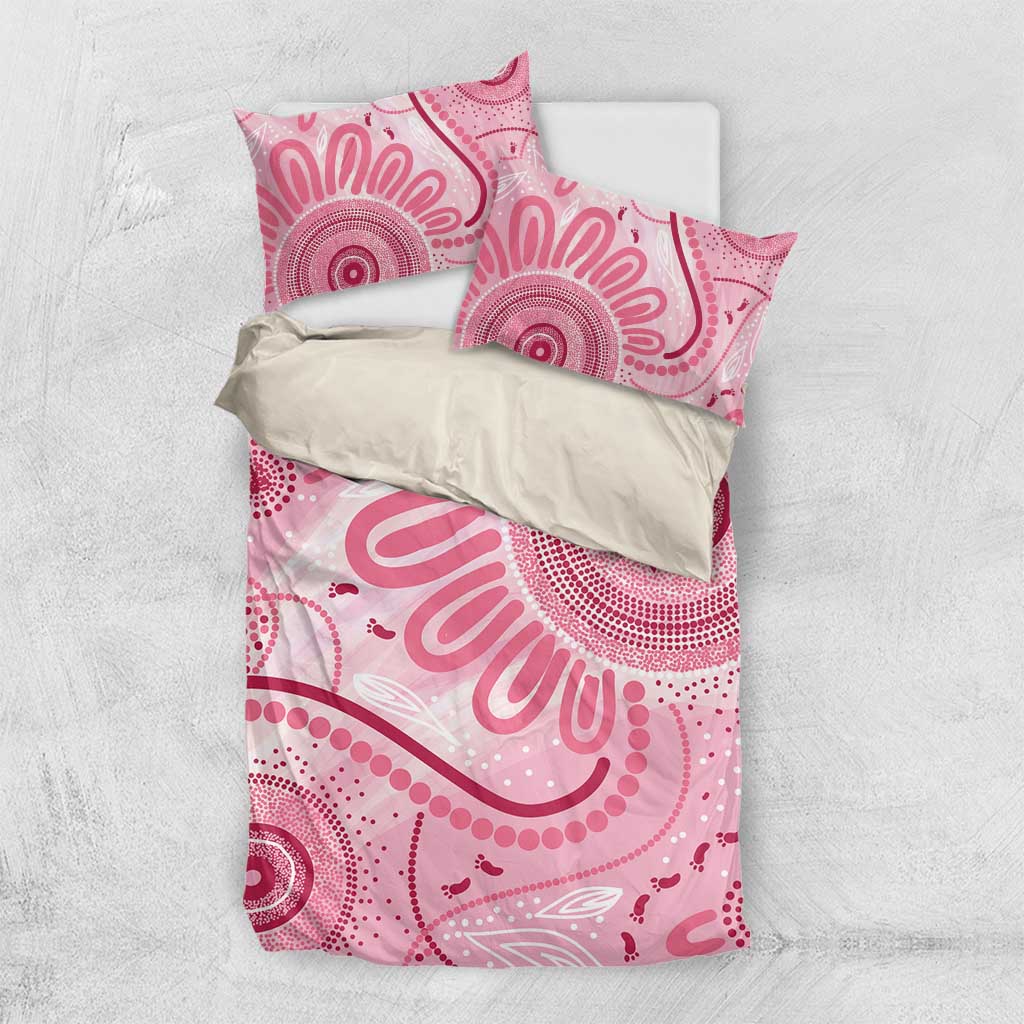NAIDOC Week 2025 Indigenous Bedding Set Breast Cancer Pink Ribbon