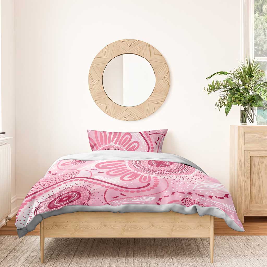 NAIDOC Week 2025 Indigenous Bedding Set Breast Cancer Pink Ribbon