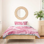 NAIDOC Week 2025 Indigenous Bedding Set Breast Cancer Pink Ribbon