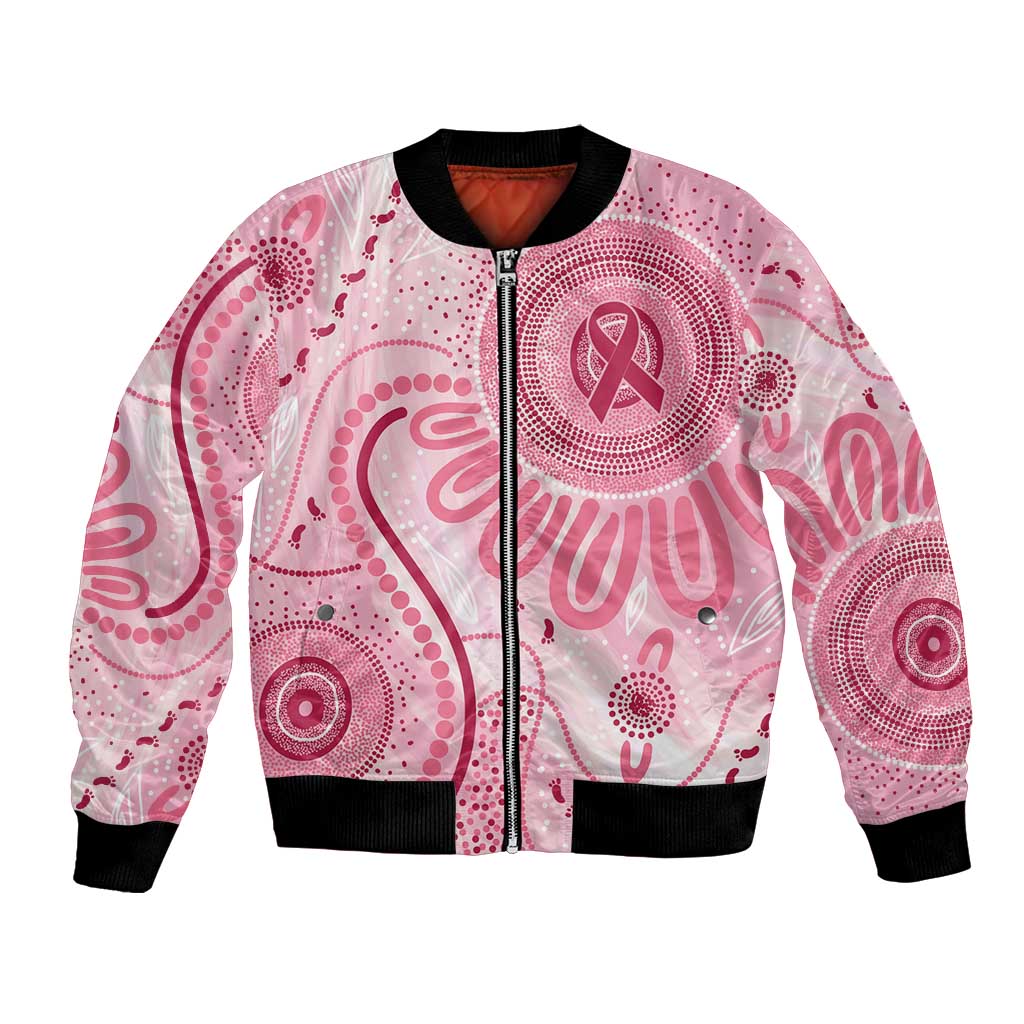 NAIDOC Week 2025 Indigenous Bomber Jacket Breast Cancer Pink Ribbon