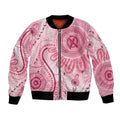 NAIDOC Week 2025 Indigenous Bomber Jacket Breast Cancer Pink Ribbon