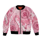NAIDOC Week 2025 Indigenous Bomber Jacket Breast Cancer Pink Ribbon