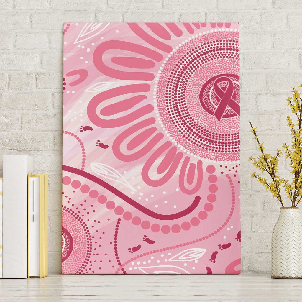 NAIDOC Week 2025 Indigenous Canvas Wall Art Breast Cancer Pink Ribbon