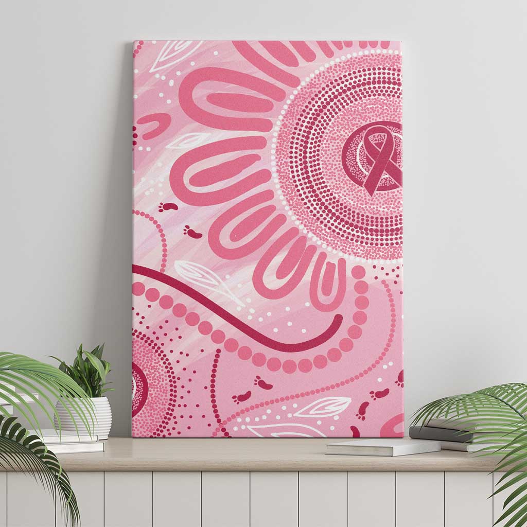 NAIDOC Week 2025 Indigenous Canvas Wall Art Breast Cancer Pink Ribbon