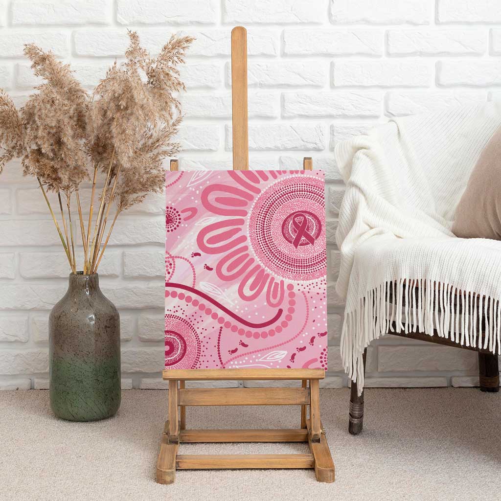 NAIDOC Week 2025 Indigenous Canvas Wall Art Breast Cancer Pink Ribbon