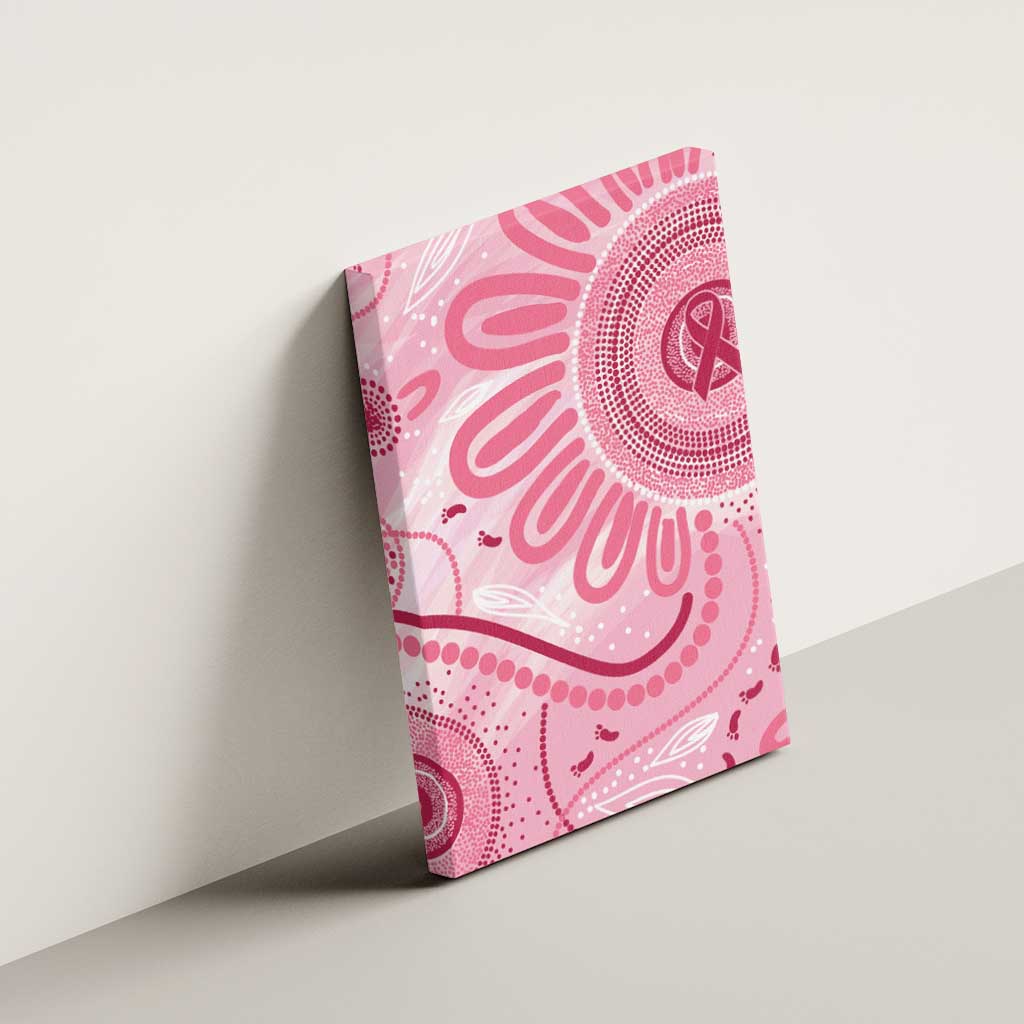 NAIDOC Week 2025 Indigenous Canvas Wall Art Breast Cancer Pink Ribbon