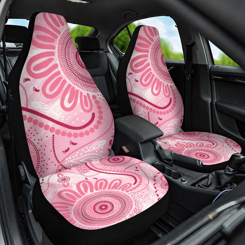 NAIDOC Week 2025 Indigenous Car Seat Cover Breast Cancer Pink Ribbon