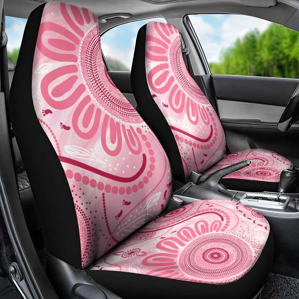 NAIDOC Week 2025 Indigenous Car Seat Cover Breast Cancer Pink Ribbon