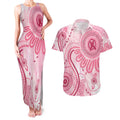 NAIDOC Week 2025 Indigenous Couples Matching Tank Maxi Dress and Hawaiian Shirt Breast Cancer Pink Ribbon