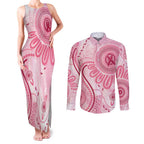 NAIDOC Week 2025 Indigenous Couples Matching Tank Maxi Dress and Long Sleeve Button Shirt Breast Cancer Pink Ribbon