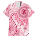 NAIDOC Week 2025 Indigenous Family Matching Short Sleeve Bodycon Dress and Hawaiian Shirt Breast Cancer Pink Ribbon