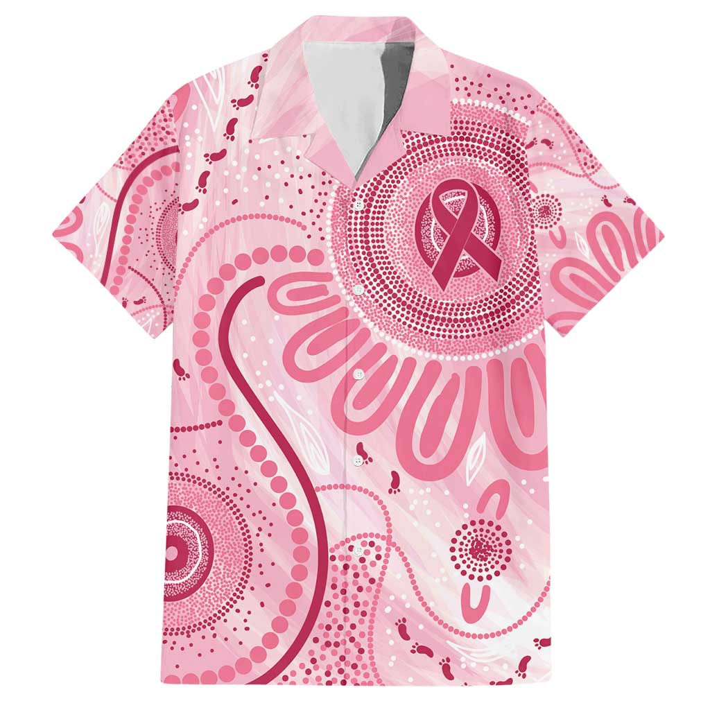 NAIDOC Week 2025 Indigenous Hawaiian Shirt Breast Cancer Pink Ribbon
