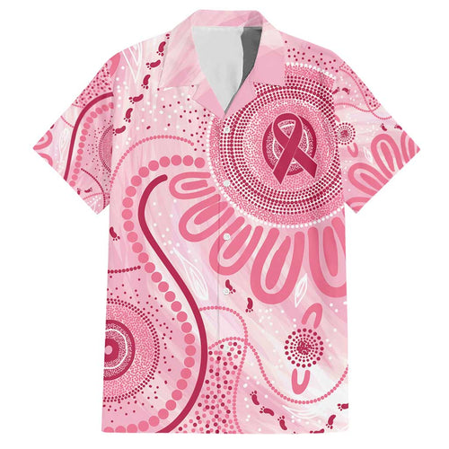 NAIDOC Week 2025 Indigenous Hawaiian Shirt Breast Cancer Pink Ribbon
