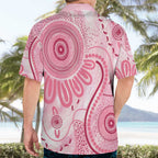 NAIDOC Week 2025 Indigenous Hawaiian Shirt Breast Cancer Pink Ribbon