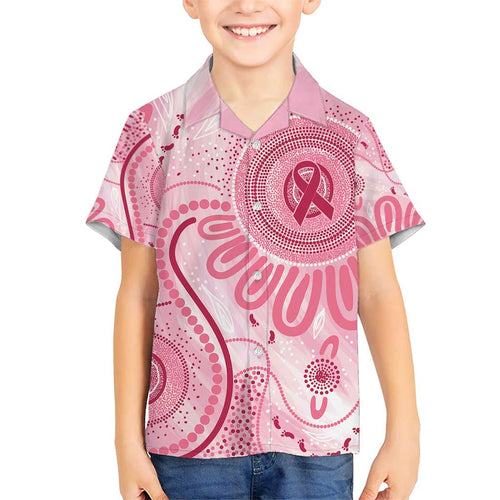 NAIDOC Week 2025 Indigenous Hawaiian Shirt Breast Cancer Pink Ribbon