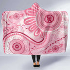 NAIDOC Week 2025 Indigenous Hooded Blanket Breast Cancer Pink Ribbon