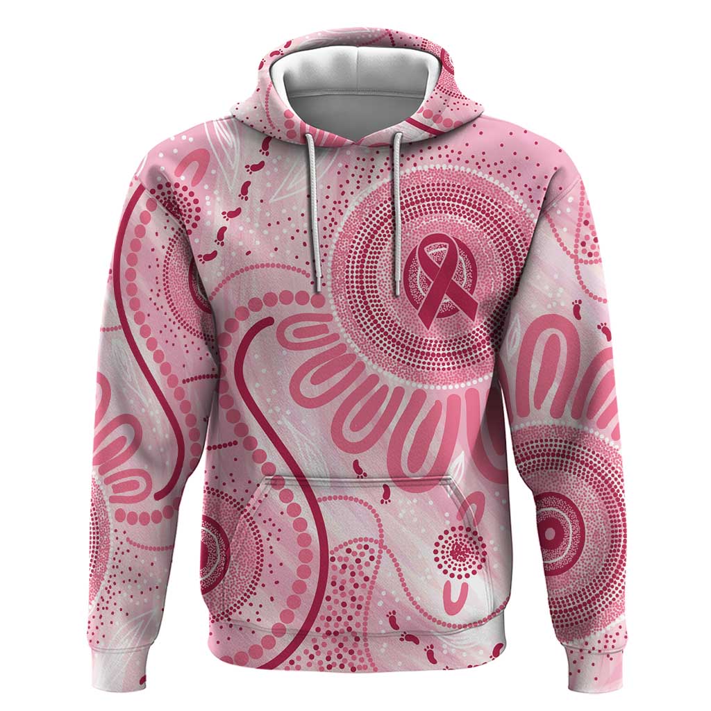 NAIDOC Week 2025 Indigenous Hoodie Breast Cancer Pink Ribbon