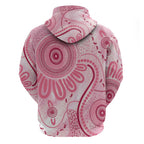 NAIDOC Week 2025 Indigenous Hoodie Breast Cancer Pink Ribbon