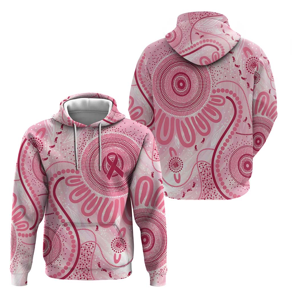 NAIDOC Week 2025 Indigenous Hoodie Breast Cancer Pink Ribbon
